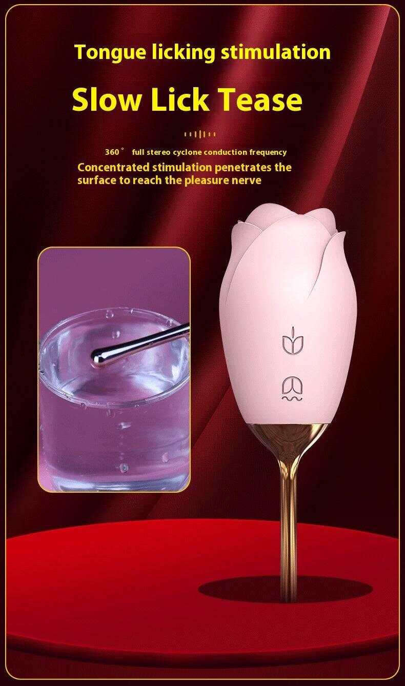 Rose Tongue Licking Sucking Clitoral Vibrator