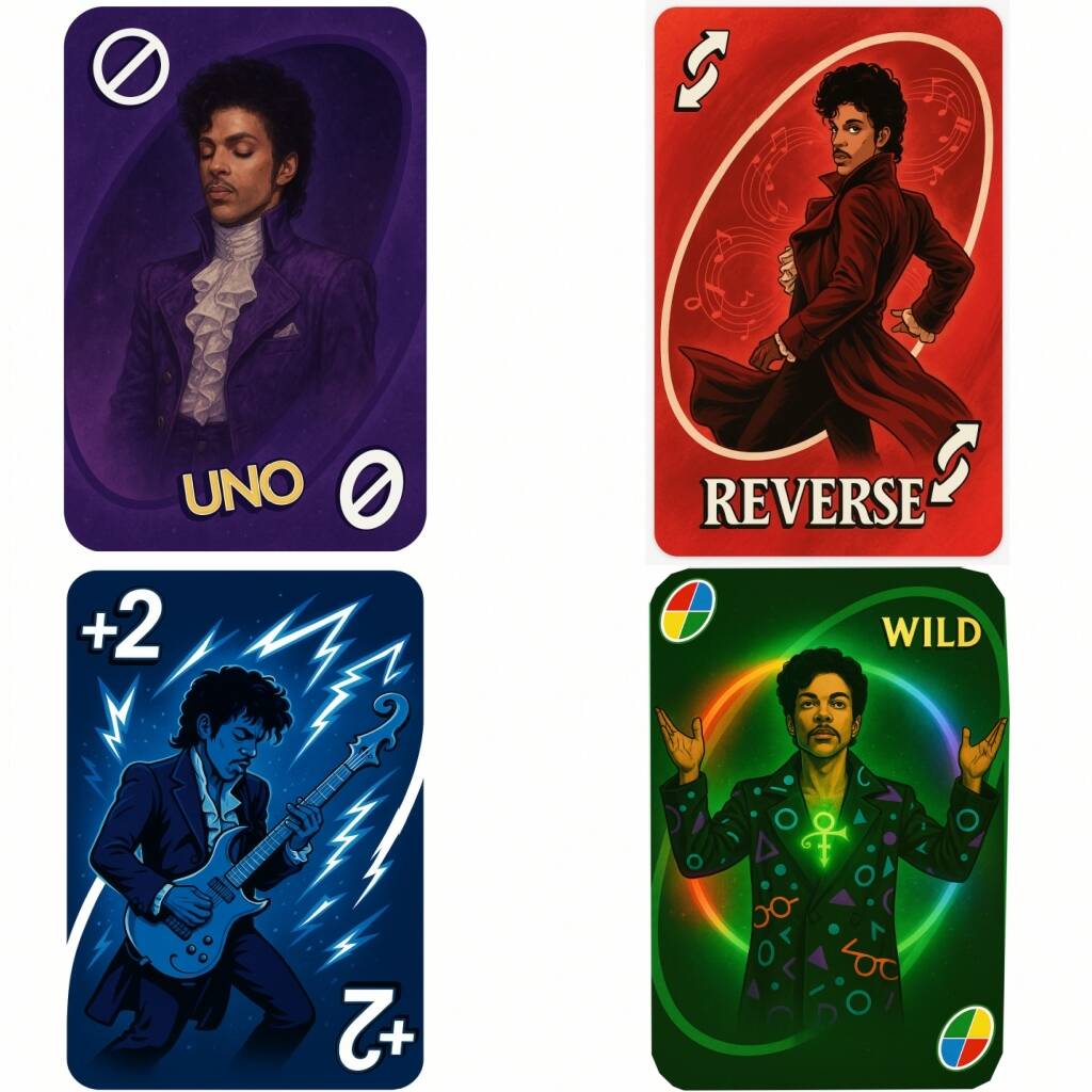UNO Prince Purple Rain Era Card Game