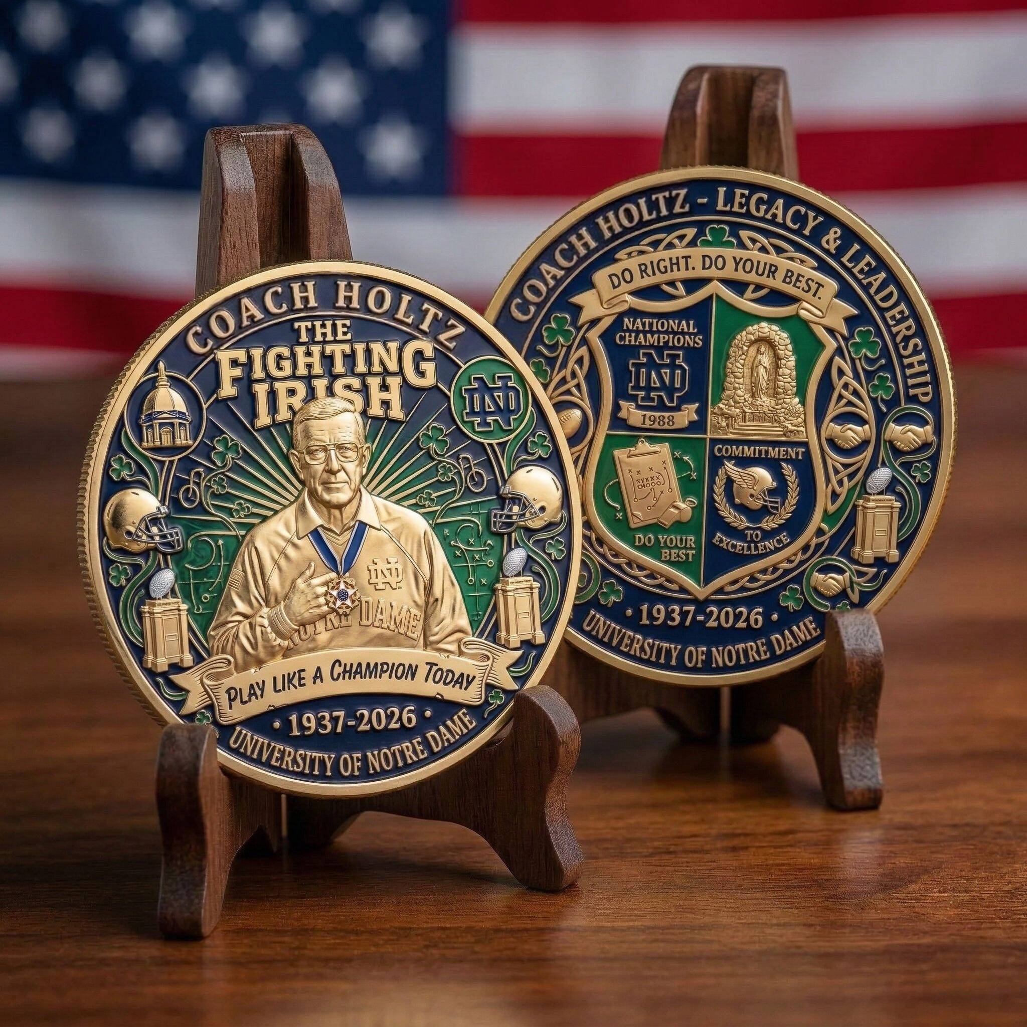 Legendary Coach Lou Holtz Commemorative Challenge Coins