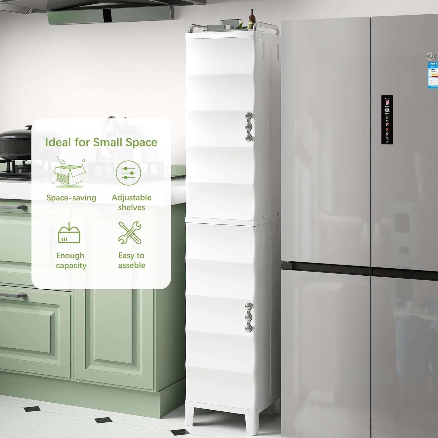 VECELO Narrow Storage Cabinet