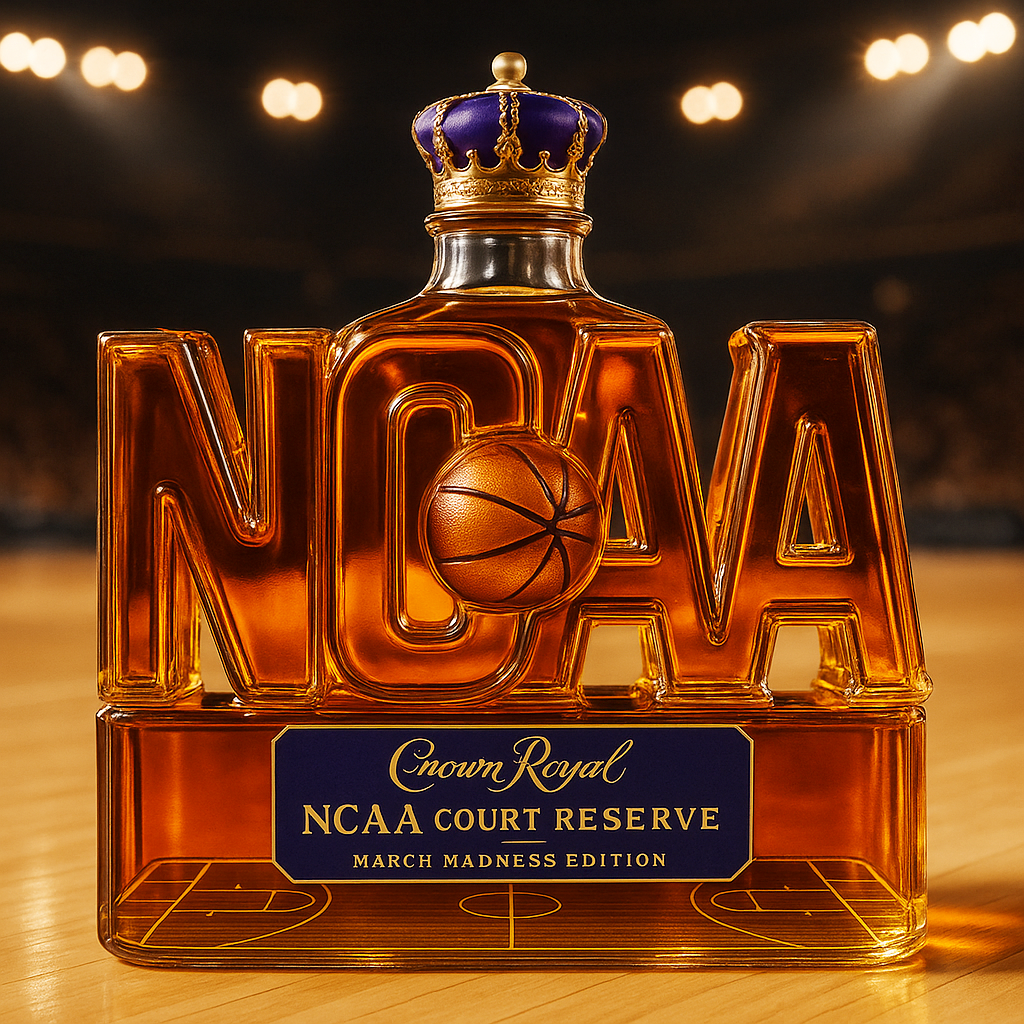 NCAA Basketball  Whiskey Bottle
