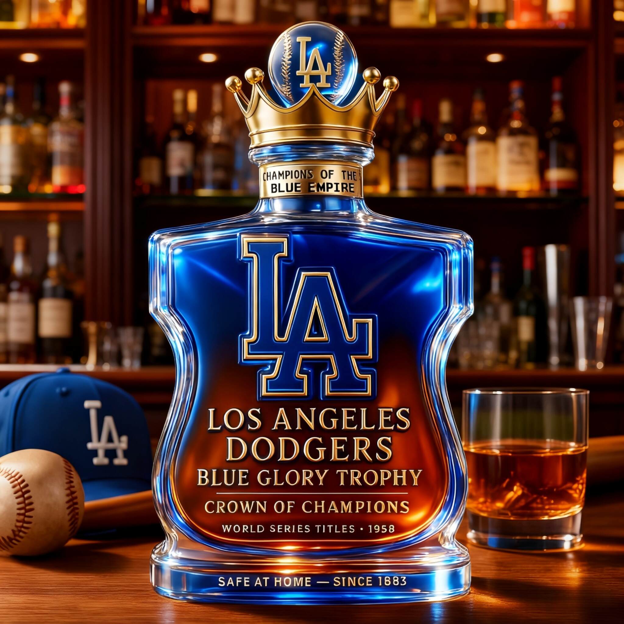 Los Angeles Dodgers Whiskey Decanter Limited Edition