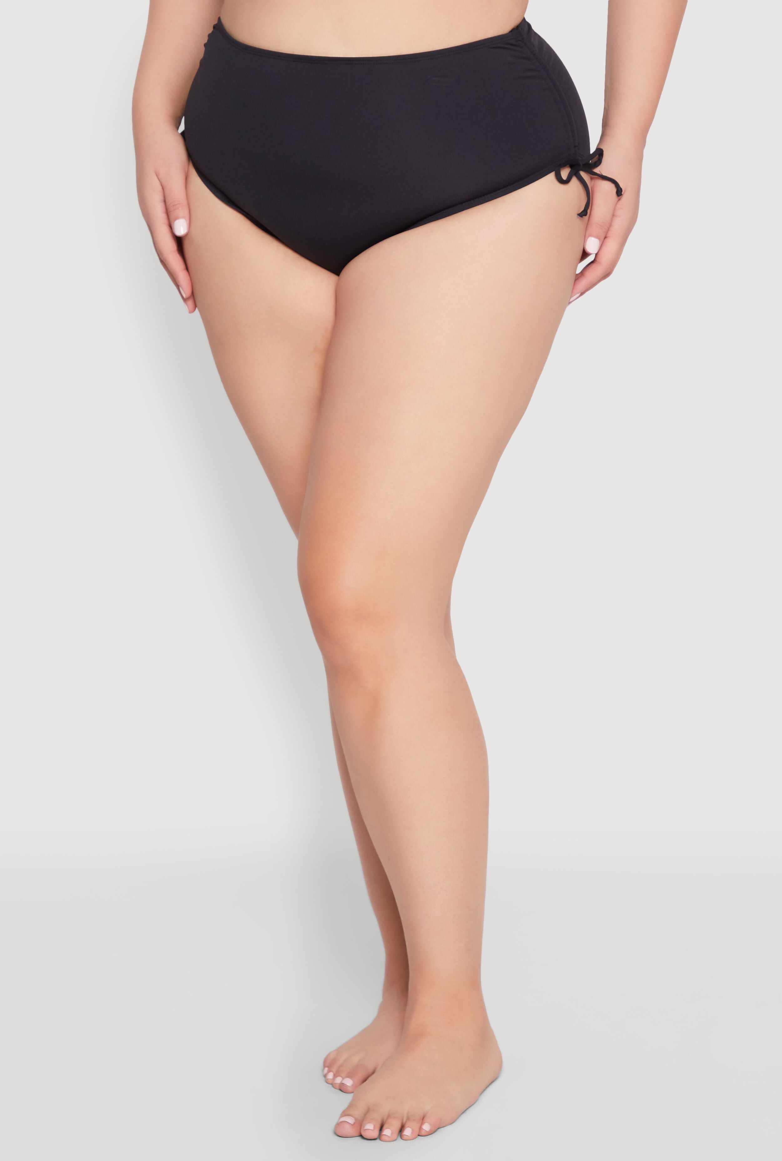 Plus Size Tankini and Bikini Bottoms Set