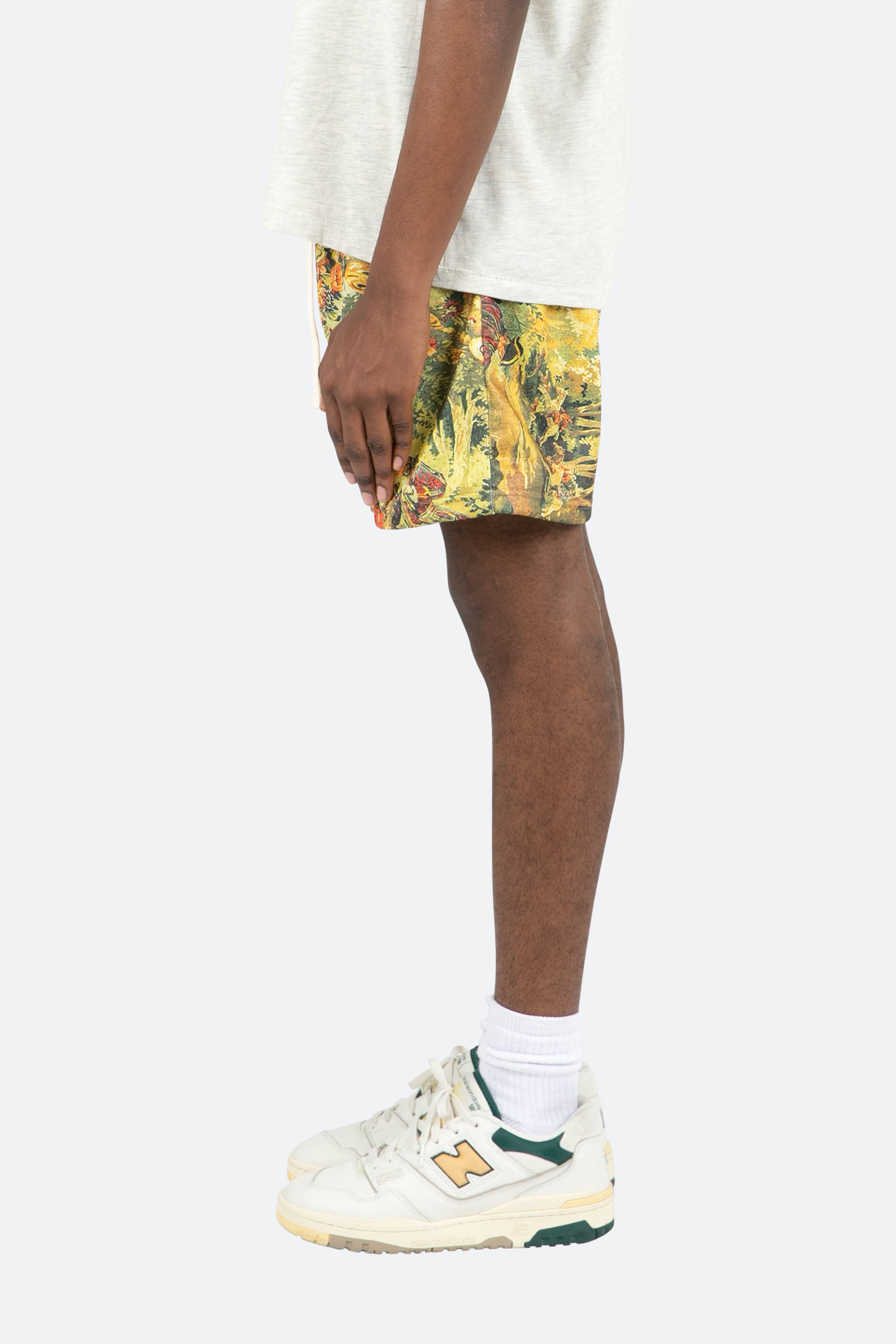 Tapestry Mesh Shorts - Multi