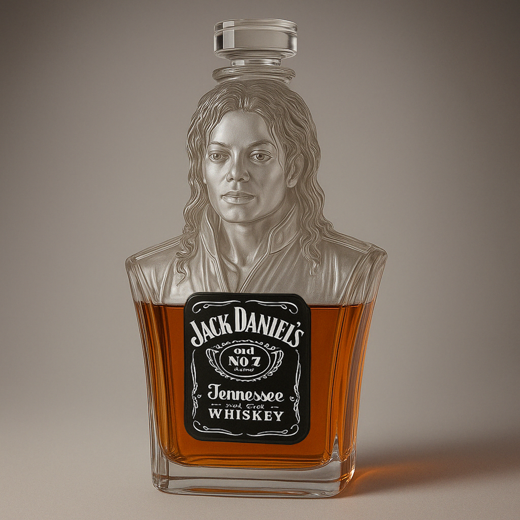 MJ Whiskey Bottle