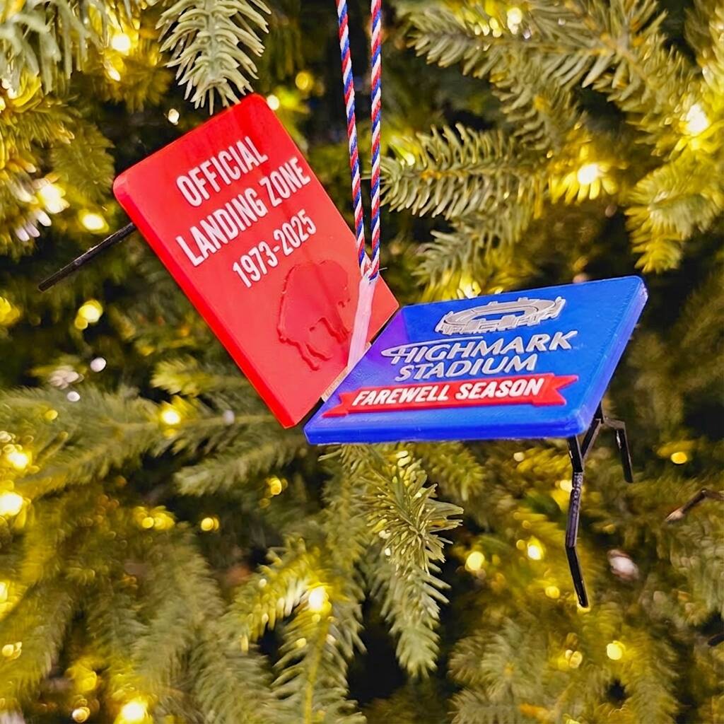 Highmark Stadium Farewell Season Mini Folding Table Ornament