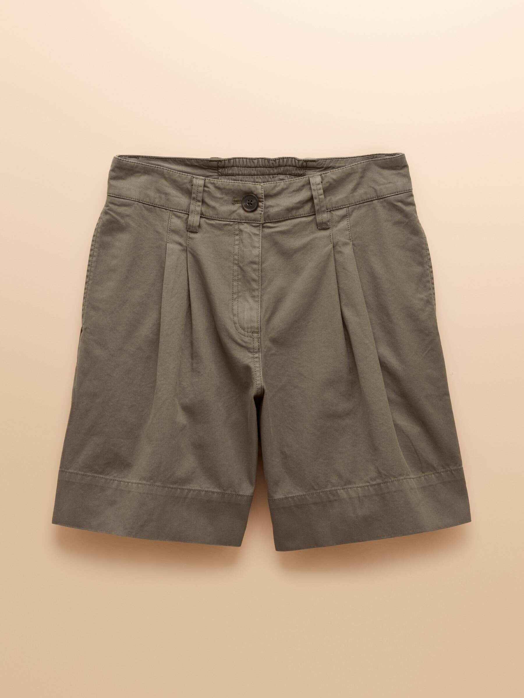 Demi Cream Cotton Shorts