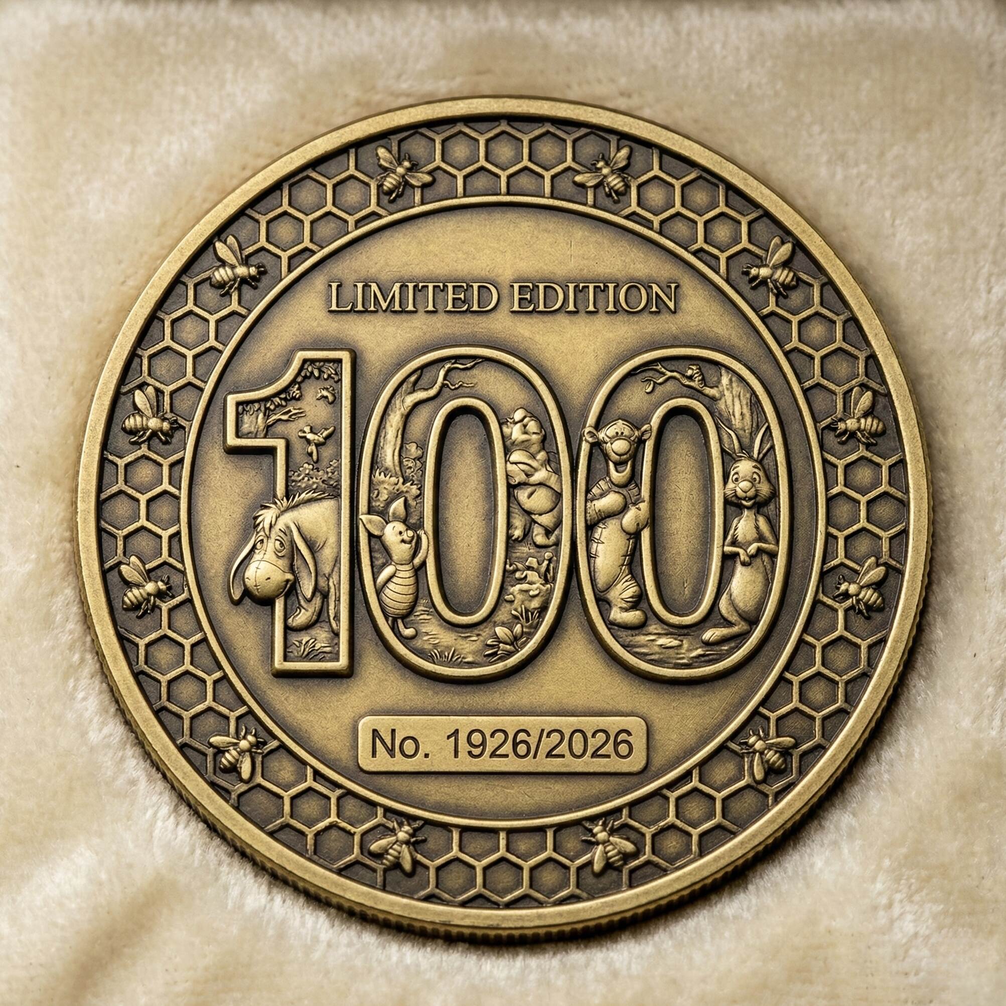 The pooh 100th Anniversary Commemorative Coin