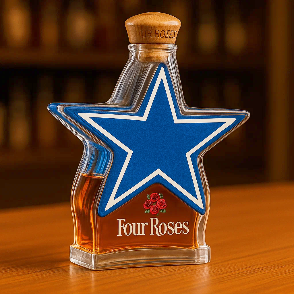 Dallas Cowboys Whiskey Bottle