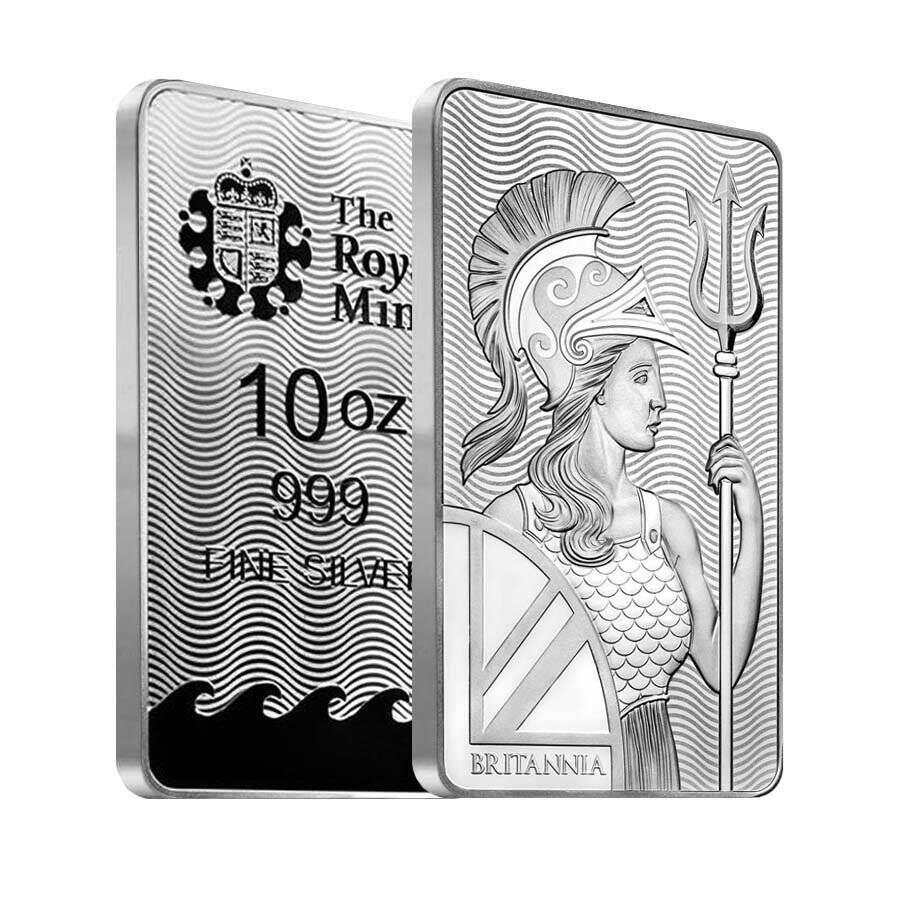 10 oz Britannia Silver Bar | The Royal Mint