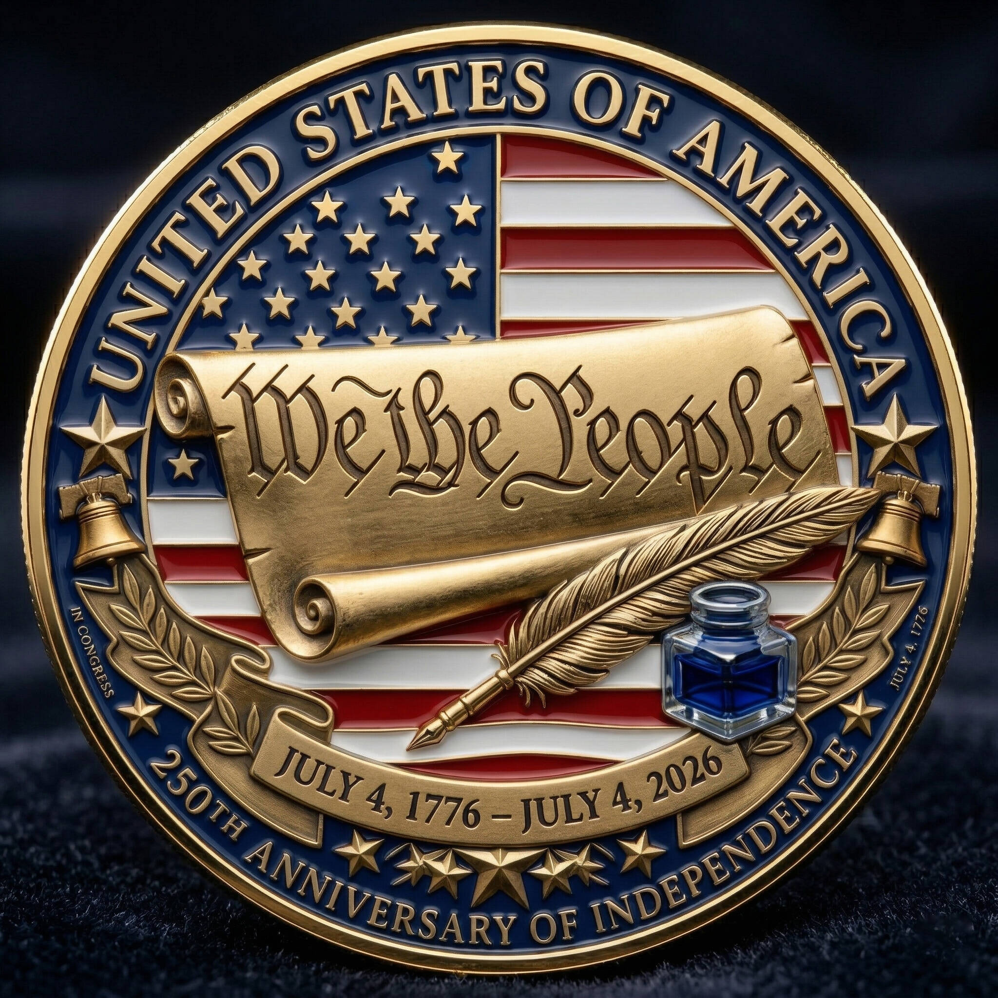 USA 250th Anniversary Independence Collector Coin