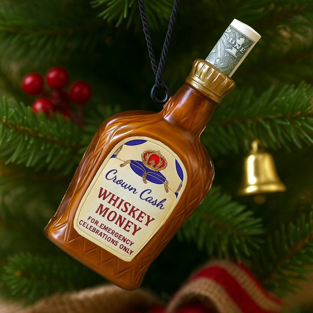 Whiskey Money Holder Ornament