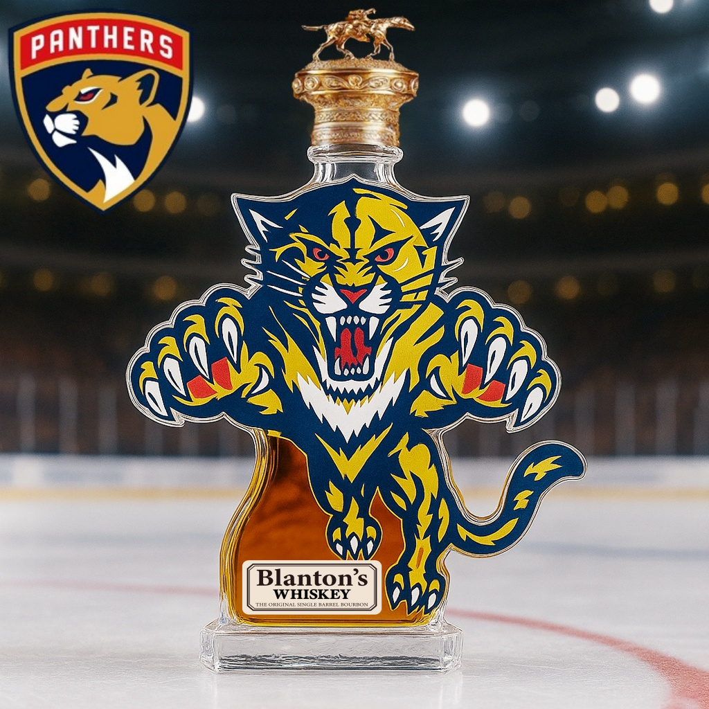 Florida Panthers Whiskey Bottle