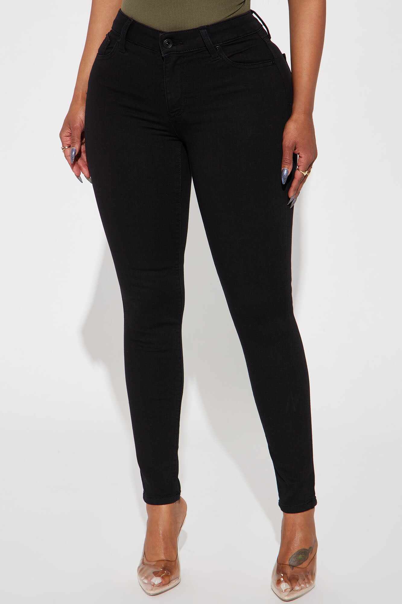 Nothing Better Than Me Skinny Jeans - Black