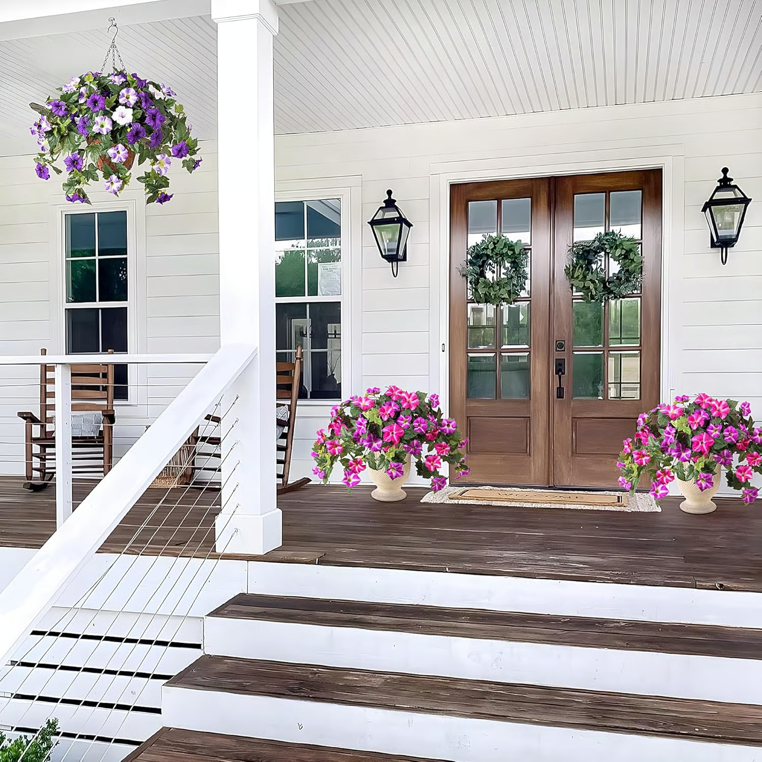 🔥Spring Faux Petunias Silk Flower UV Resistant No Fade Floral