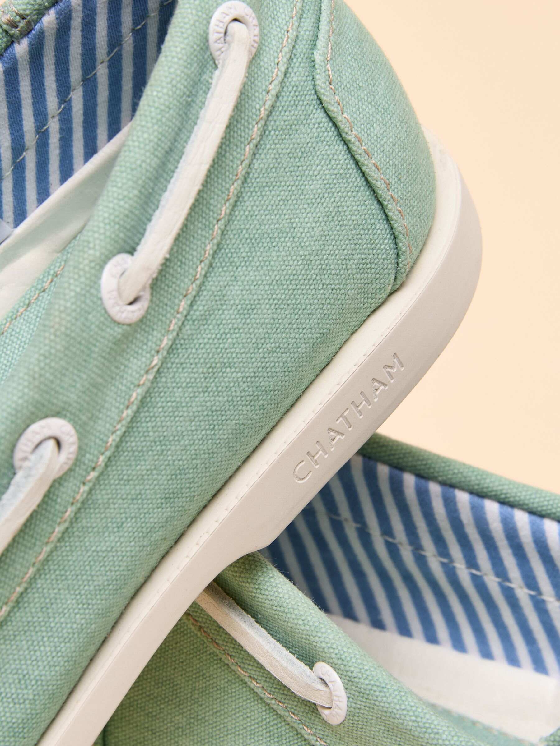 Joules X Chatham Yellow Jetty Deck Shoes