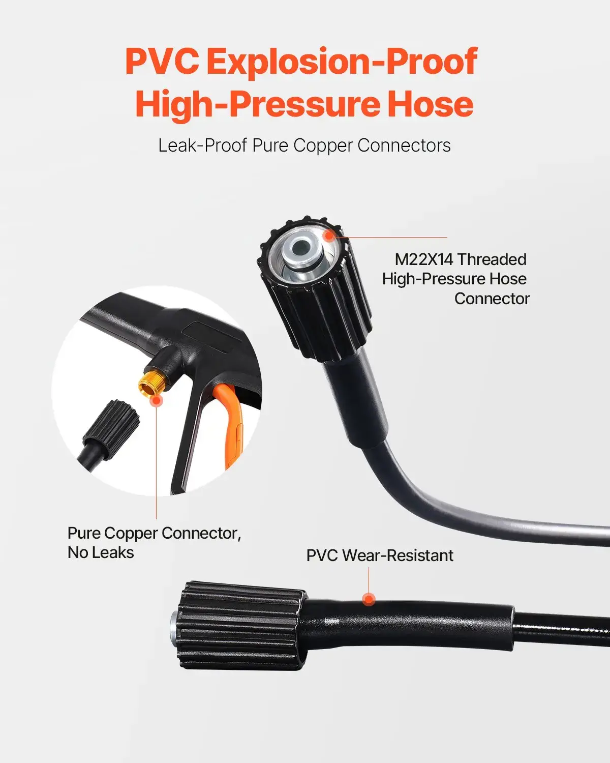 Electric Pressure Washer Max 4500 PSI 3.2 GPM with Nozzles & Foam Cannon