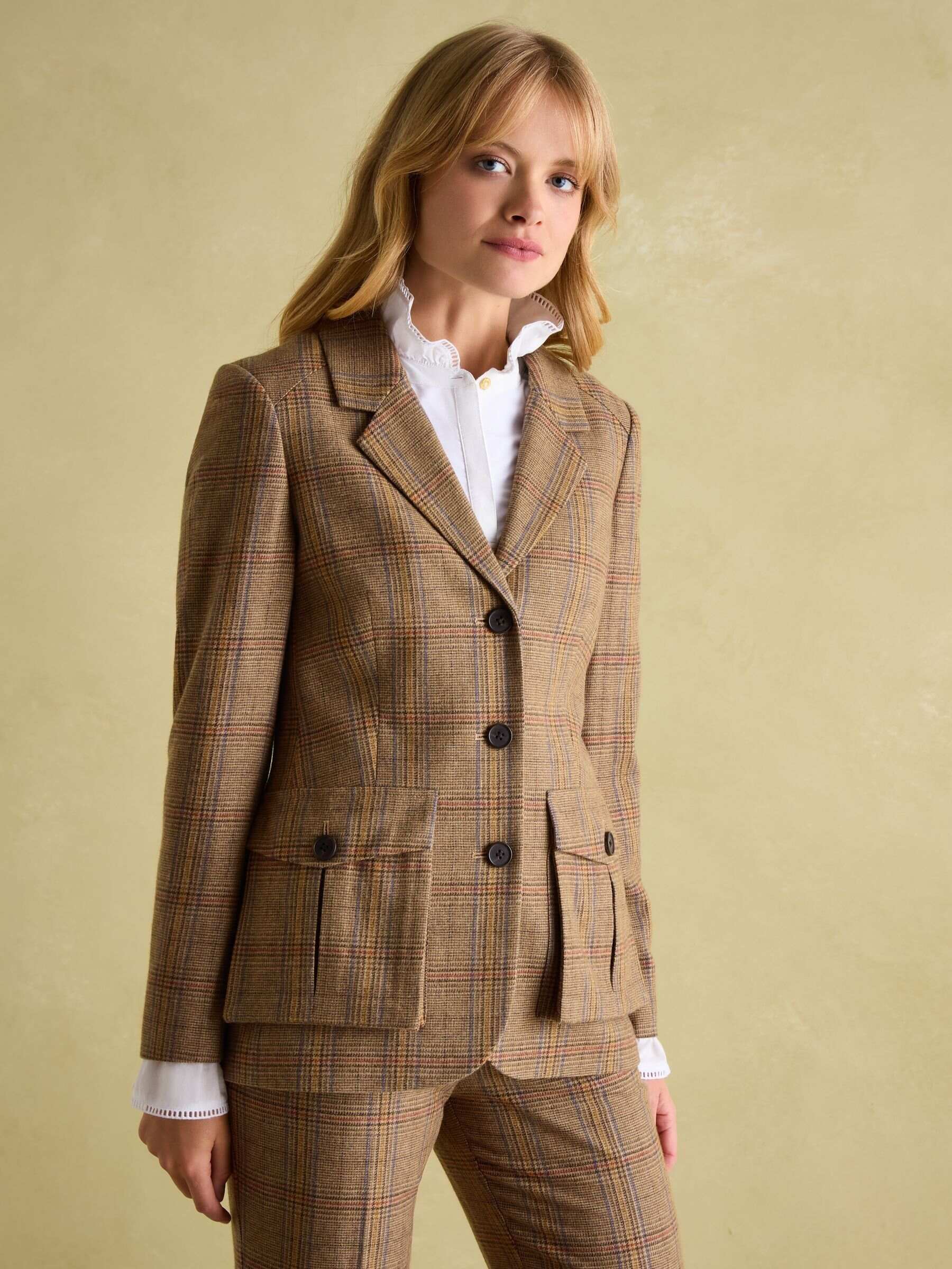 Foxley Brown Check Tweed Suit Blazer