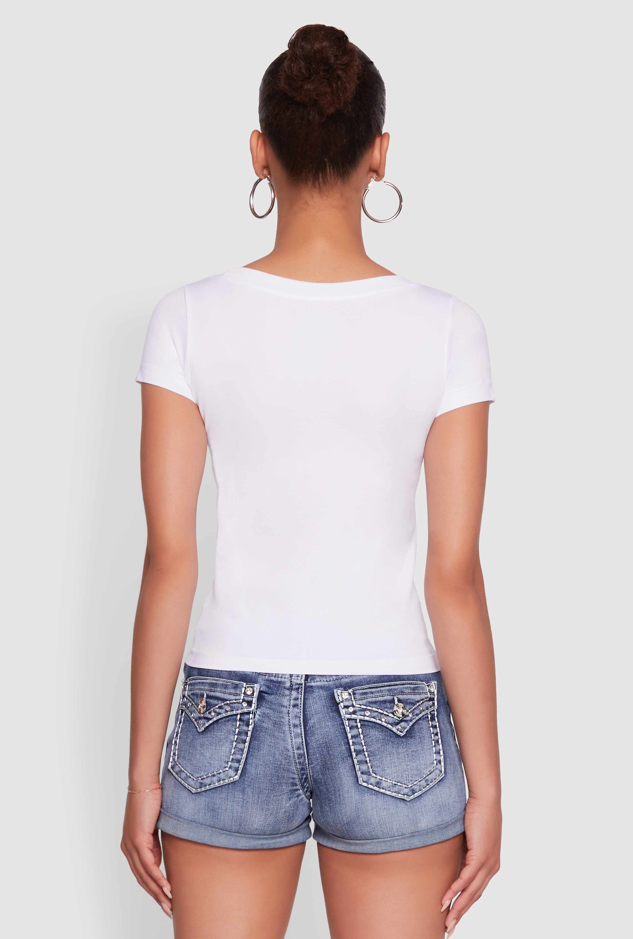 Graphic Print Crew Neck T-Shirt