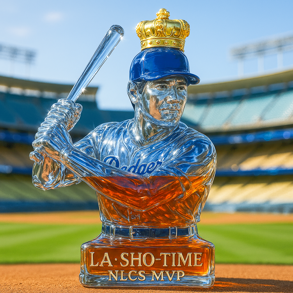 LA · Sho-time NLCS MVP Limited Edition Whiskey Bottle