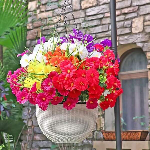 💥Upgraded High-Grade Material🌸UV Resistant Fade-Free Fake Silk Colourful Morning Glory