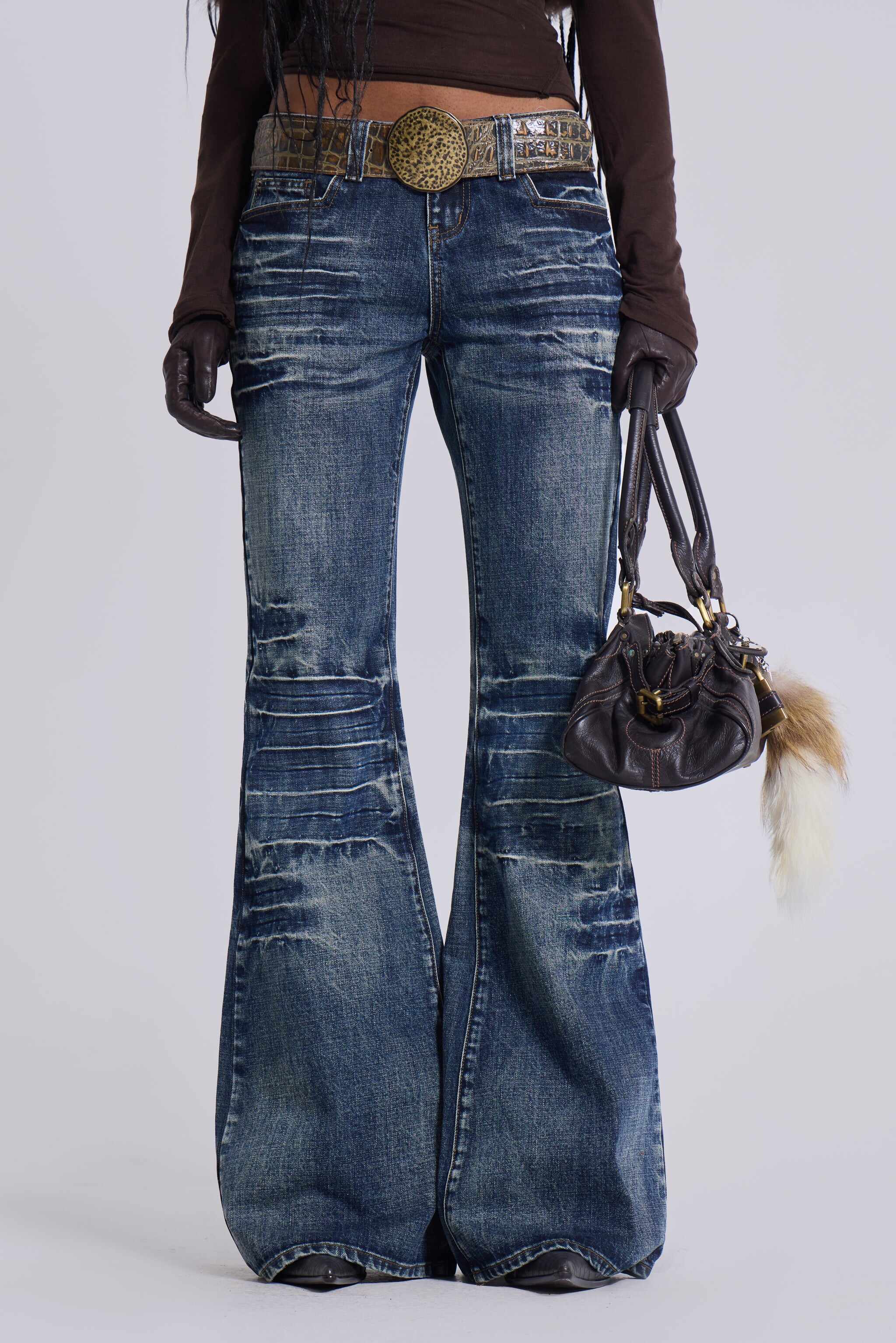 Mid Blue Drift Bootcut Jeans