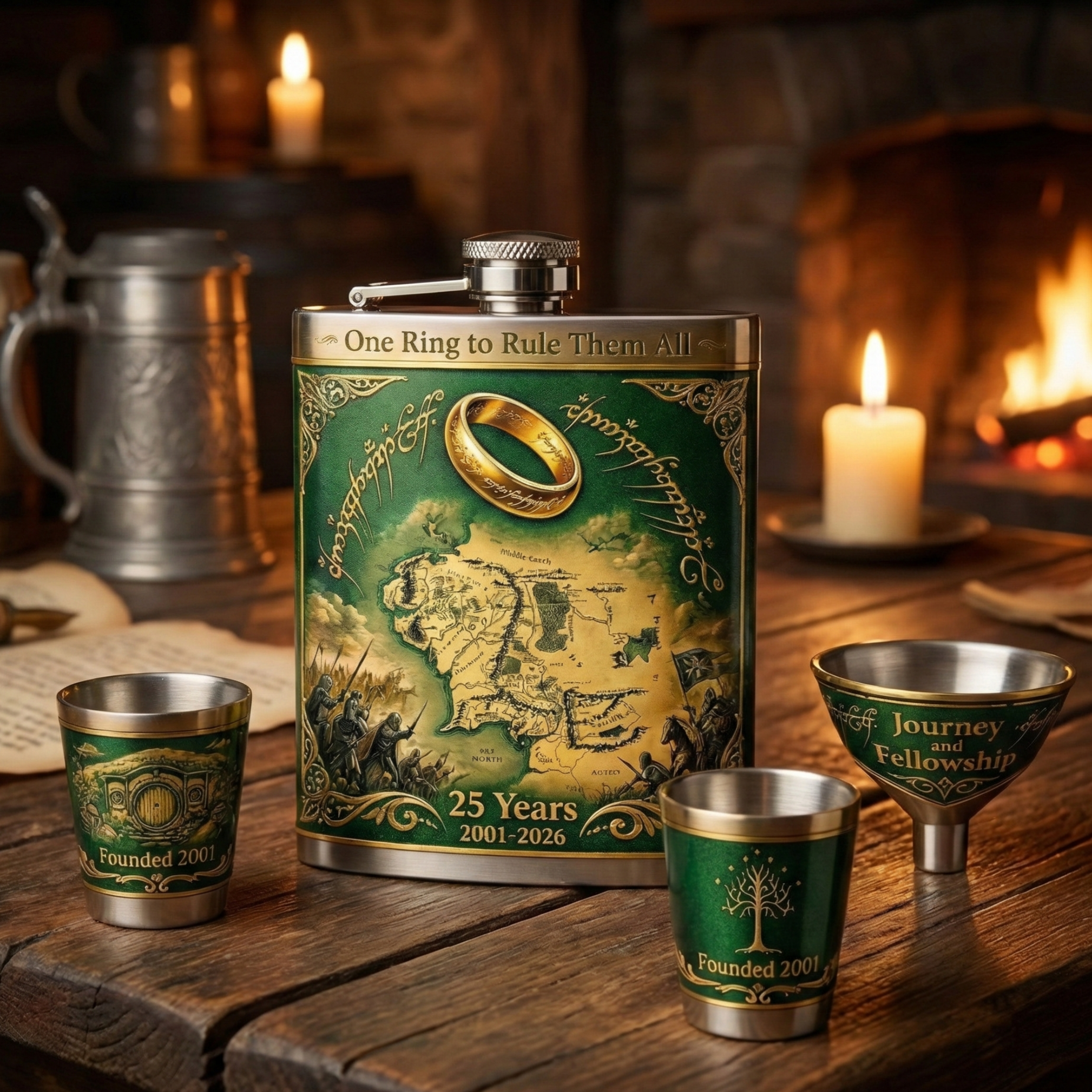 The Lord of the Rings 25th Anniversary Decanter Gift Set