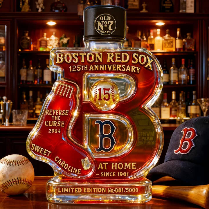 Boston Red Sox 125th Anniversary Crown Decanter