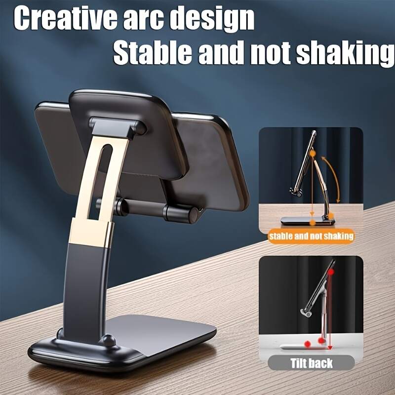 Desk Phone Holder, Foldable Hight Adjustable Phone Stand, Small And Flexible Compatible with Any Smartphones-L-311
