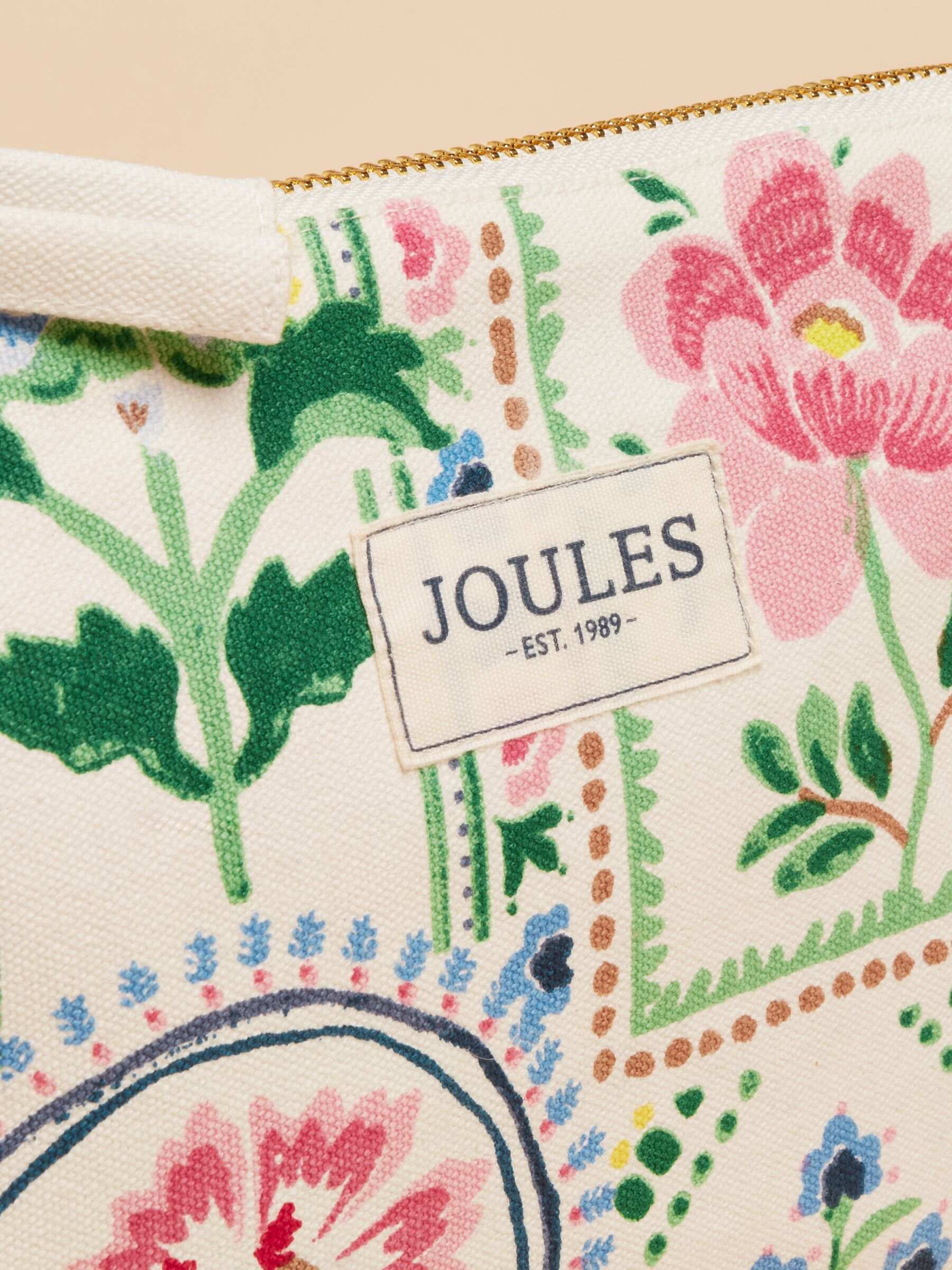 Carrywell Cream Tile Print Zip Pouch