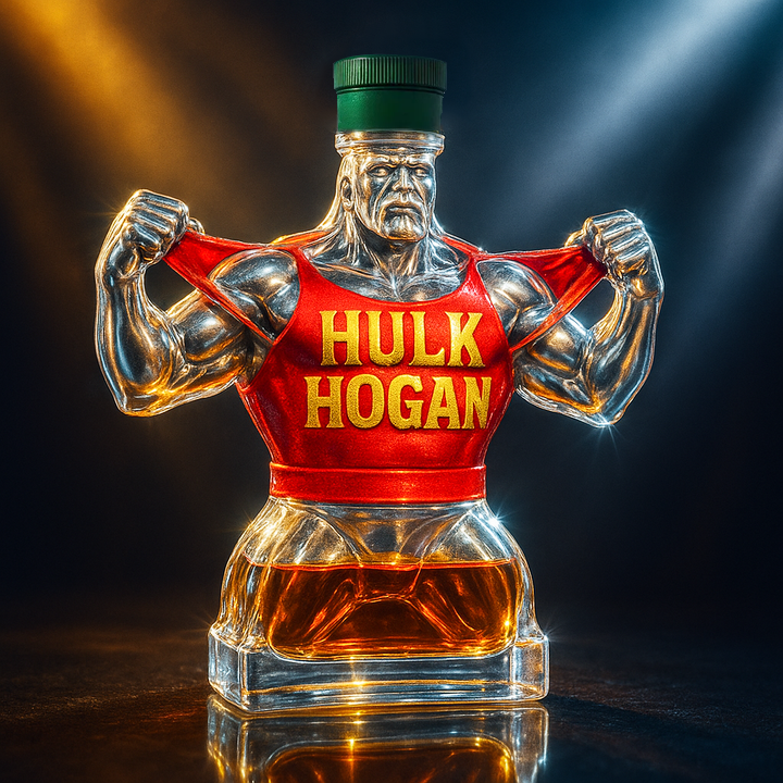 💥HULK HOGAN · Final Rip Memorial Whiskey Bottle