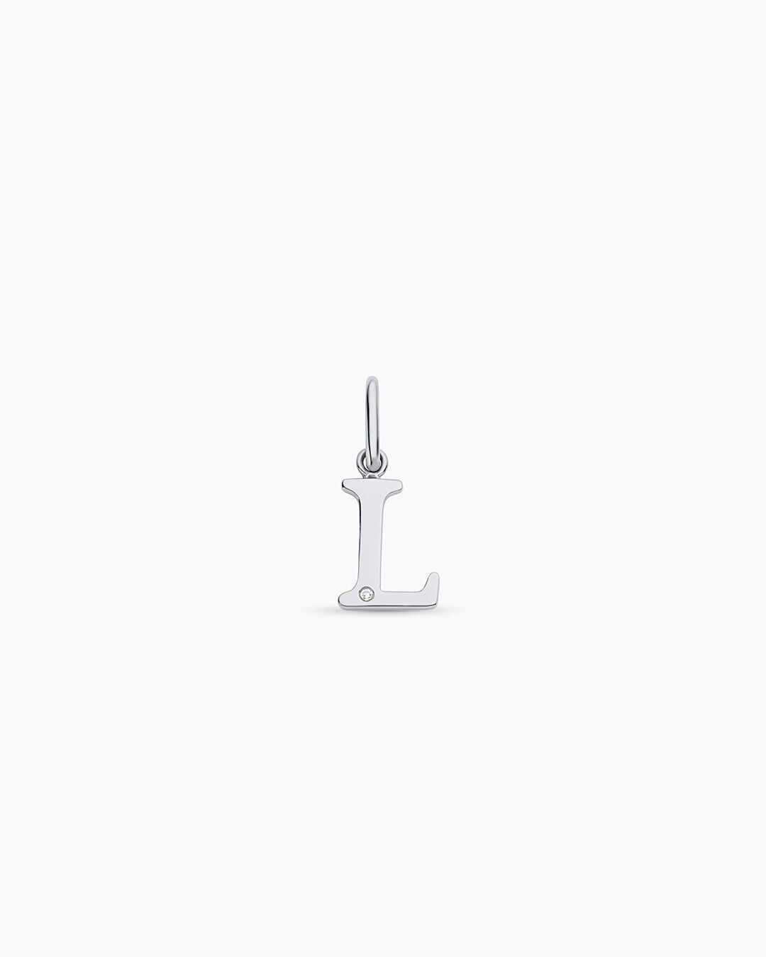 Diamond Vintage Alphabet Charm