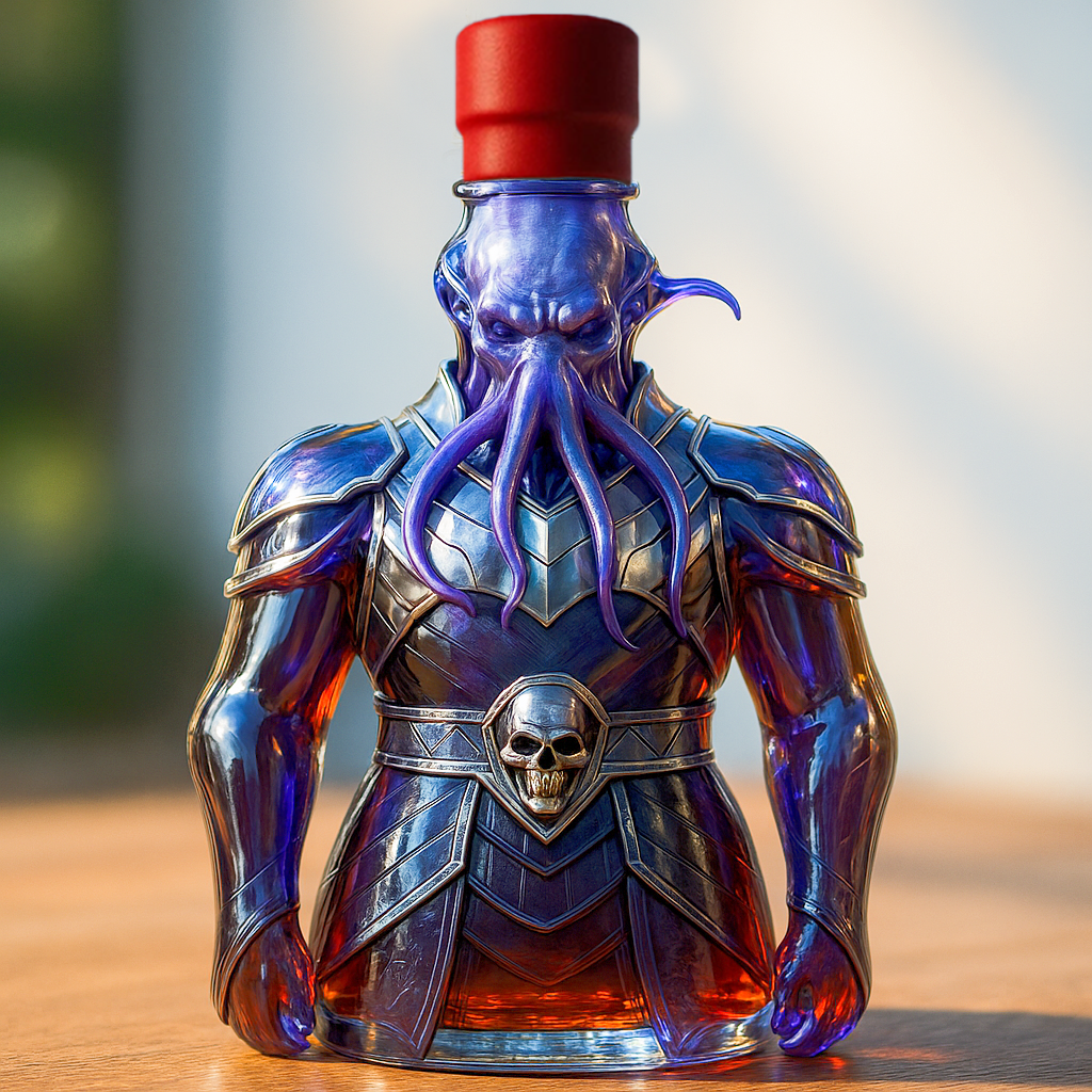 D&D Mind Flayer Whiskey Bottle