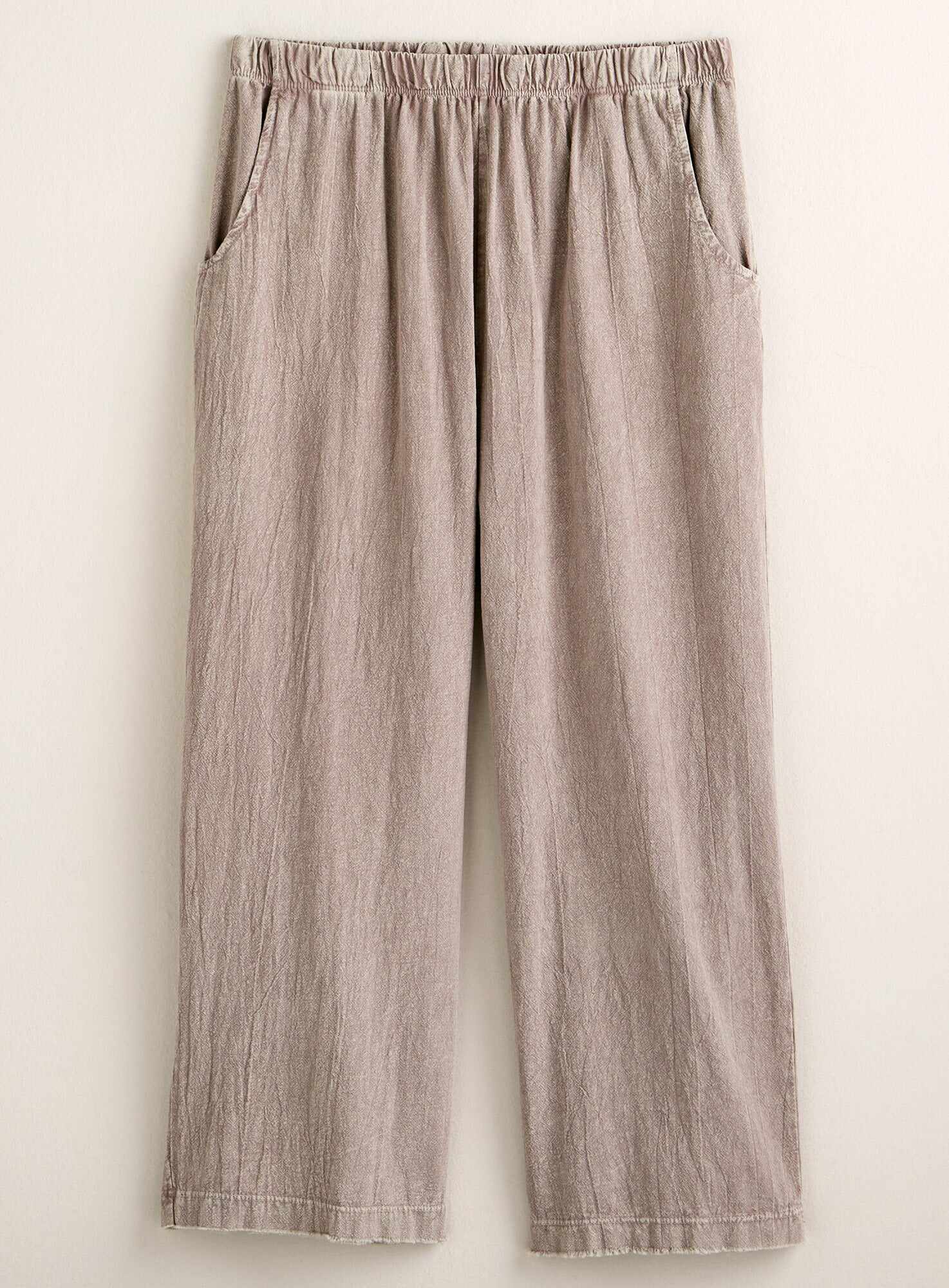 Cotton Gauze Capri Pants