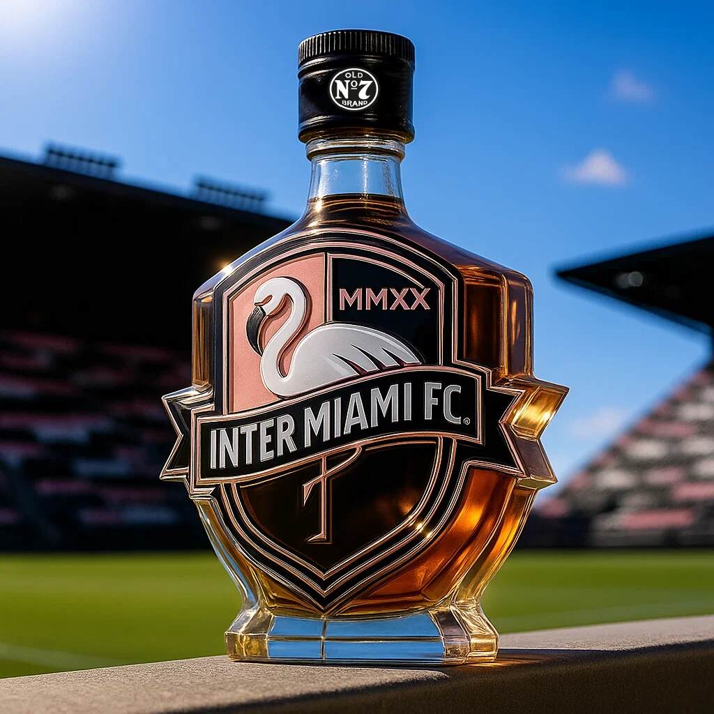 Inter Miami CF Limited Edition Whisky Bottle