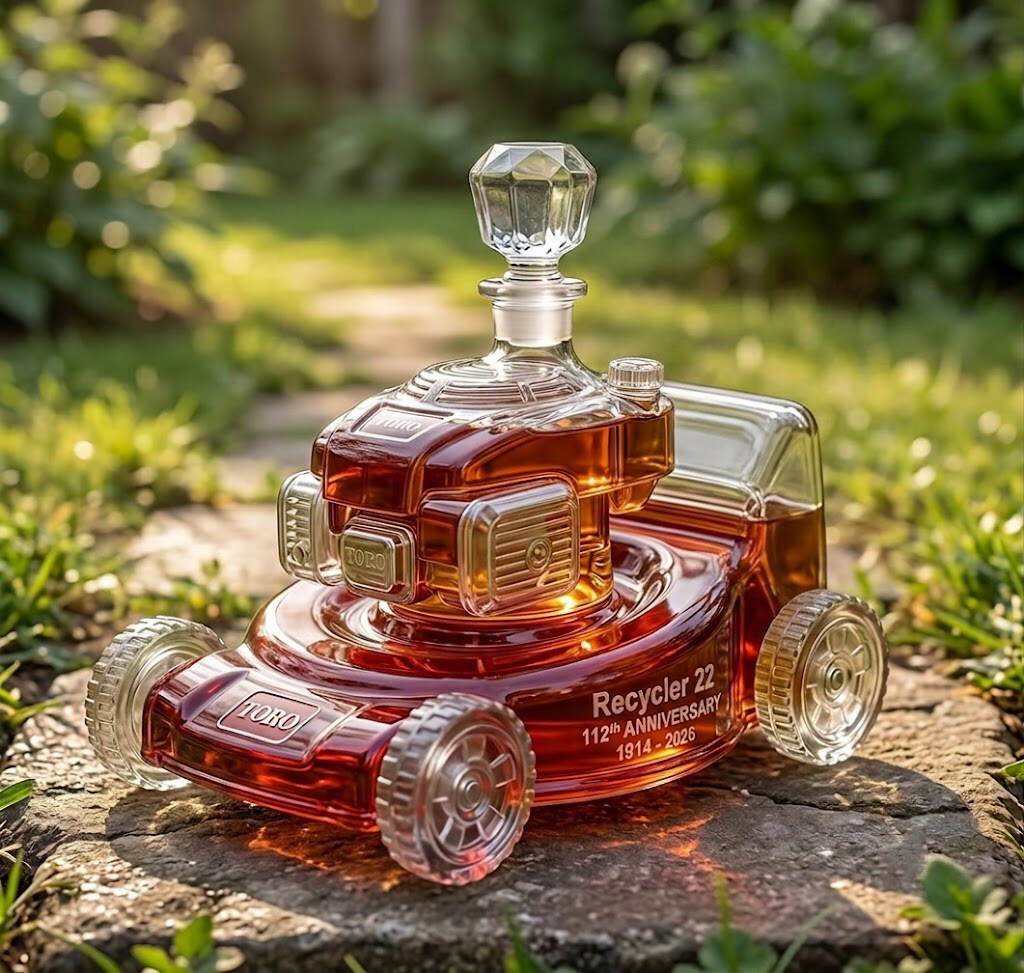 Toro 112 Anniversary Lawn Mower Whiskey Decanter