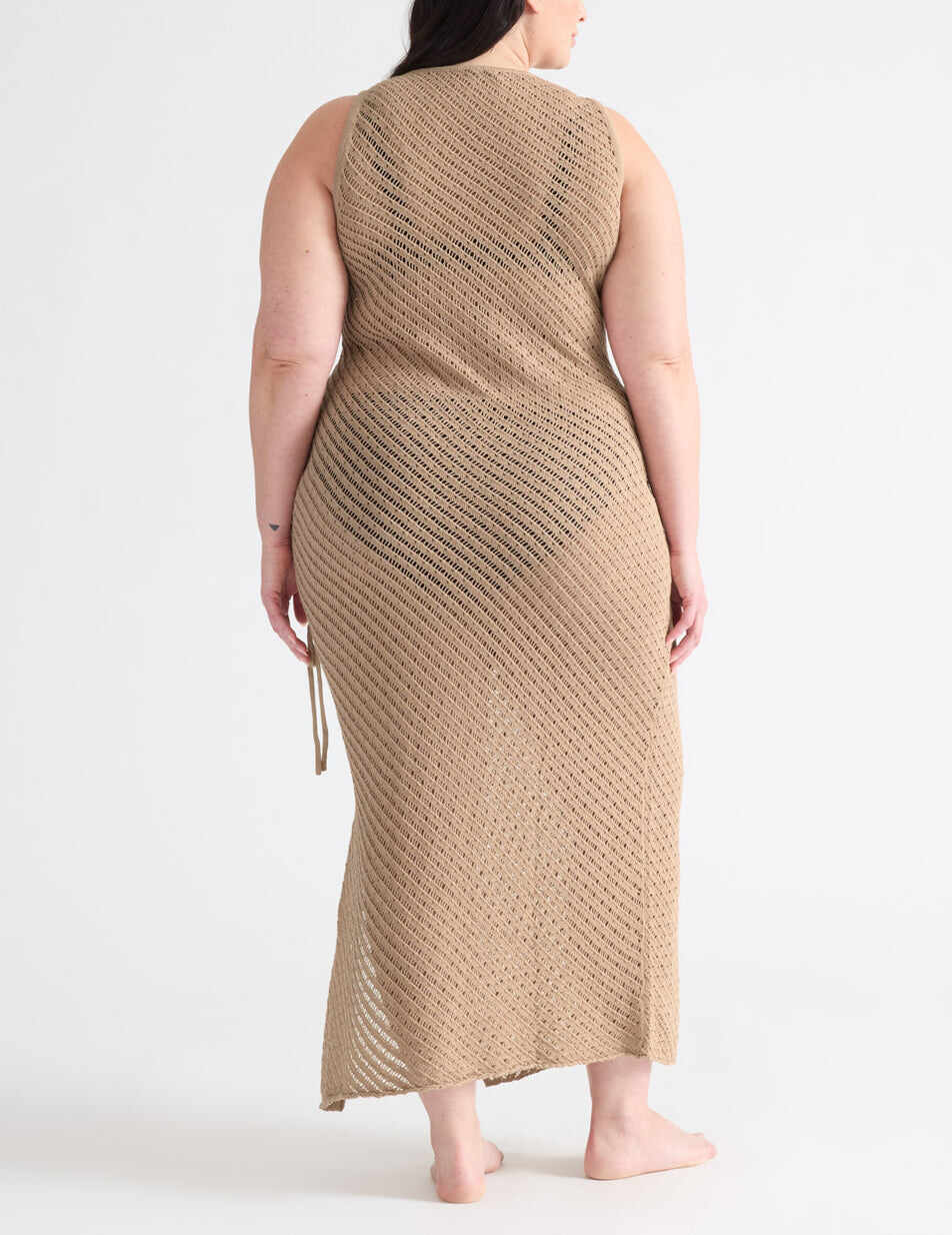 Crochet-Knit Beach Dress