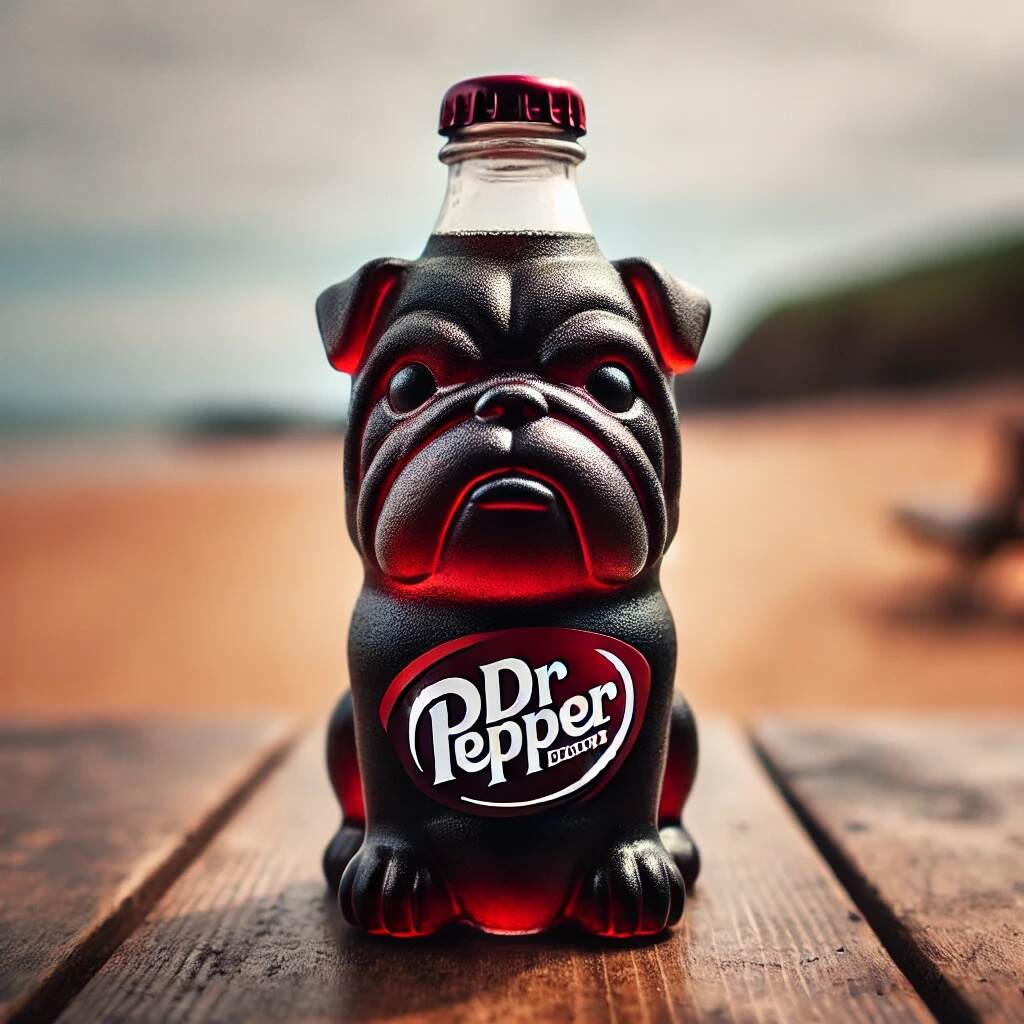 Bulldog Soda Bottle