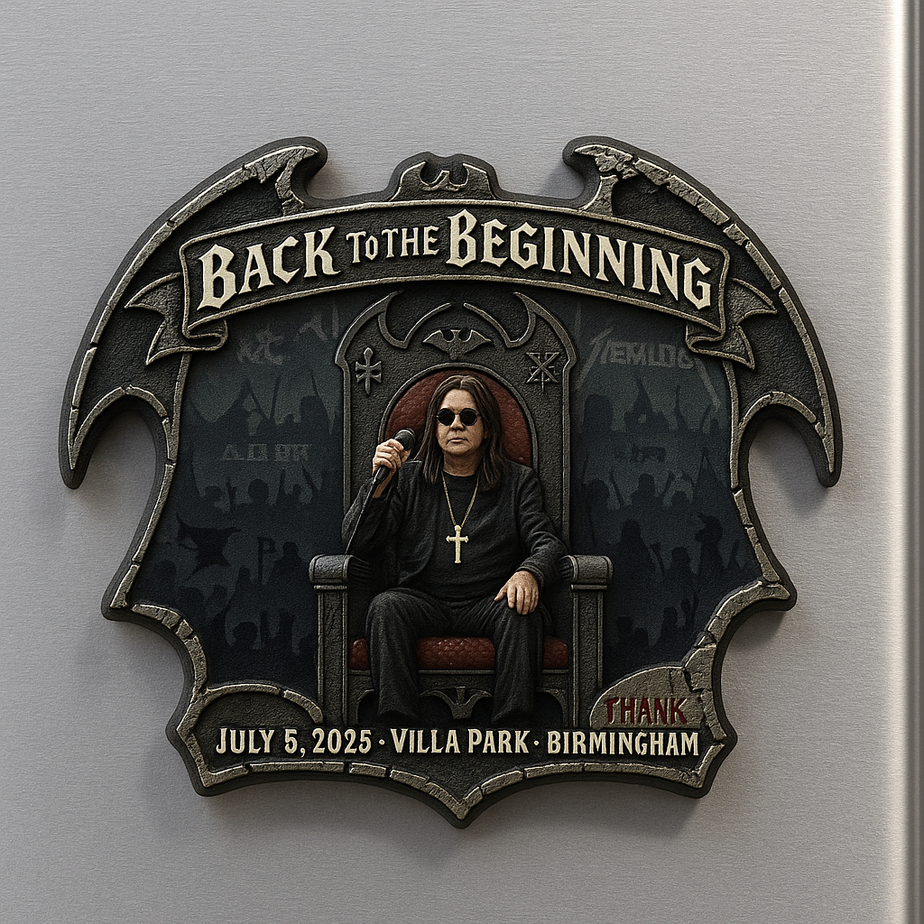 Ozzy Osbourne “Final Throne” 2025 Farewell Magnet Set