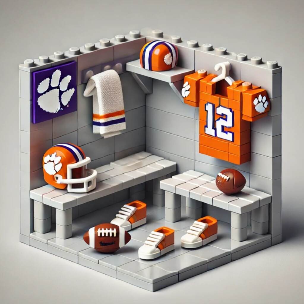 NCAA Team Locker Room Building Blocks