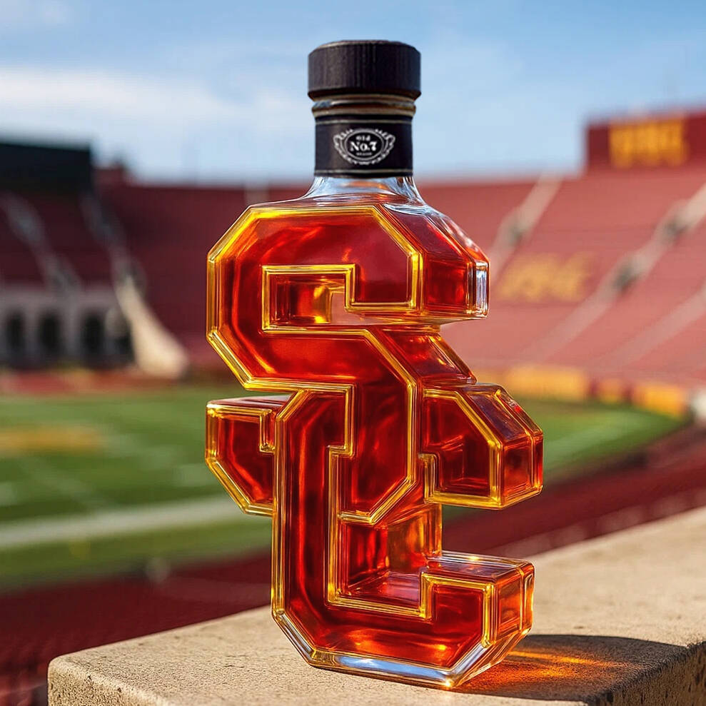 USC Trojans Whiskey Bottle