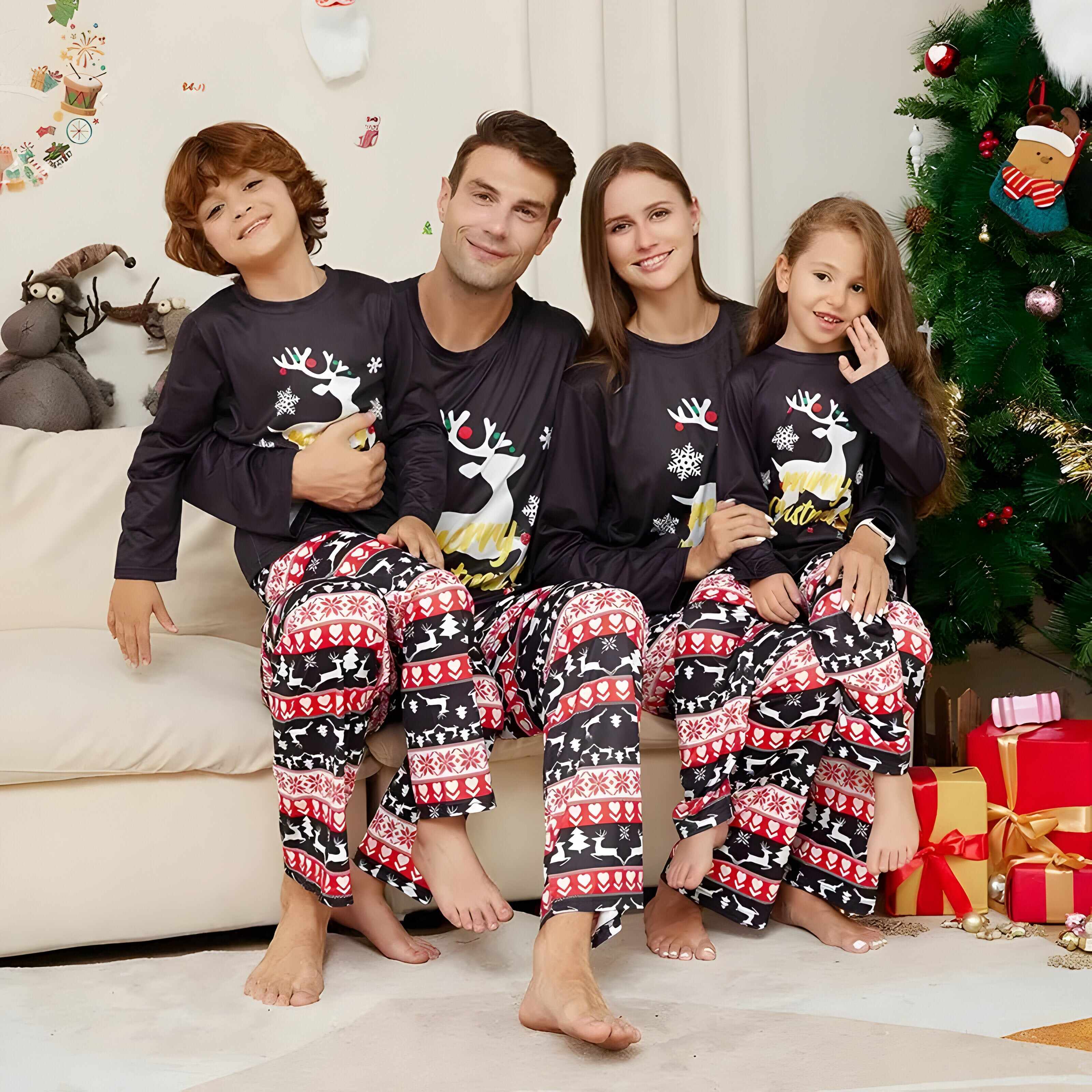 Kids Naughty Or Nice Matching Family Christmas Pajamas