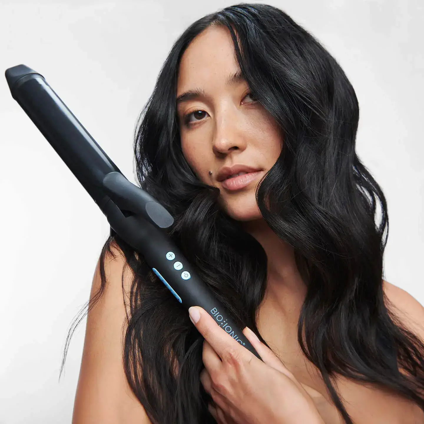 Long Barrel Curling Iron, Adjustable Heat Settings Hair Curler, Auto Shut-off Styling Tool for All Hair Types, Effortless Voluminous Curls & Waves