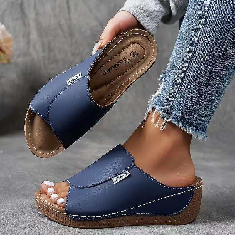 🔥Women's Casual Wedge Slide Sandals