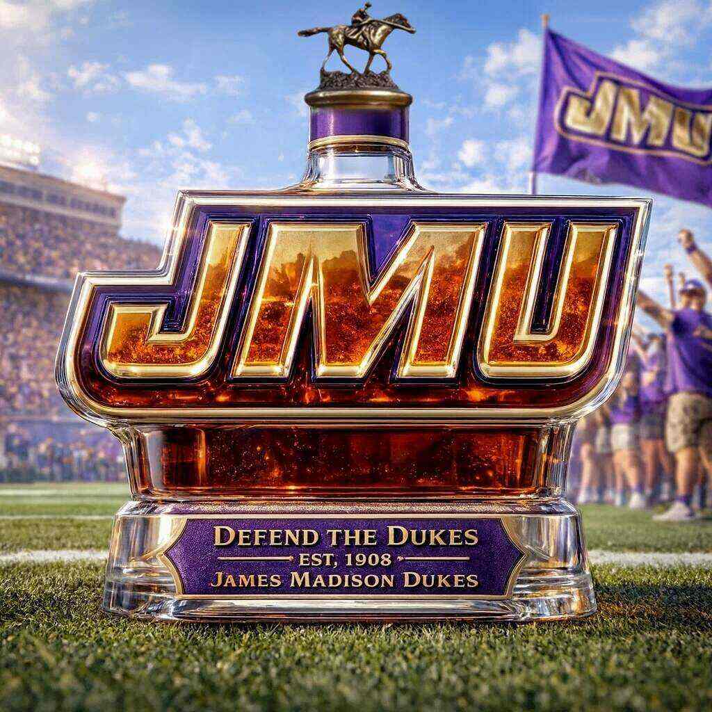JMU DUKES Limited Edition Whiskey Bottle