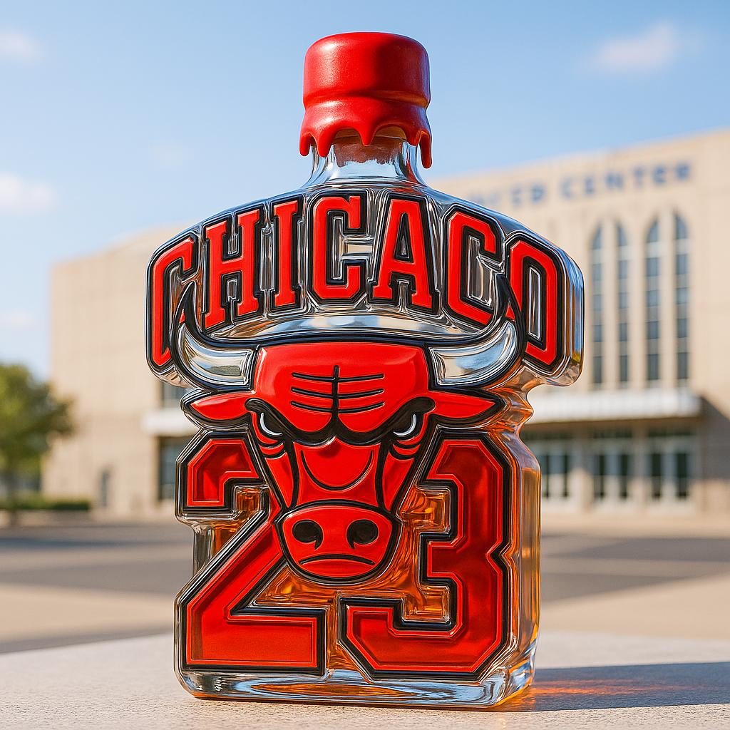 Chicago Bulls Salute Whiskey Bottle