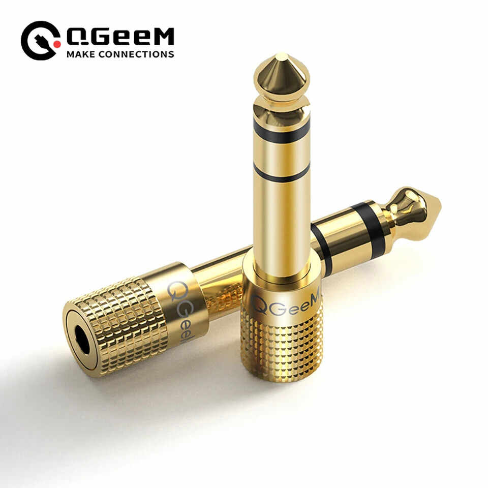 QGeeM 6.35mm to 3.5mm Earphone Audio Adapter