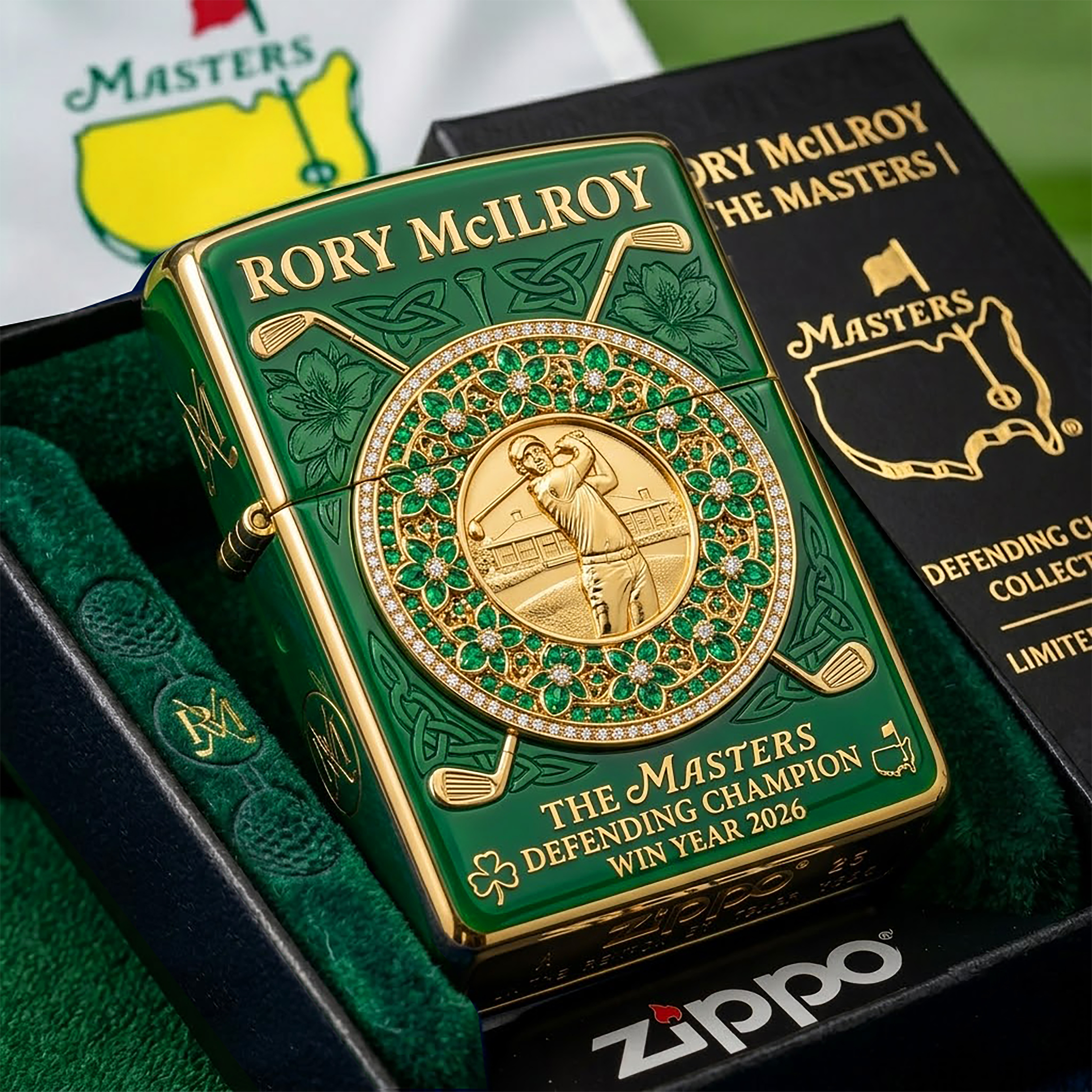 ⛳ RORY MCILROY MASTERS 2026 LIMITED EDITION ZIPPO!