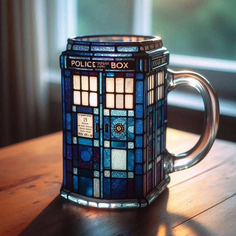 TARDIS Stained Glass Mug