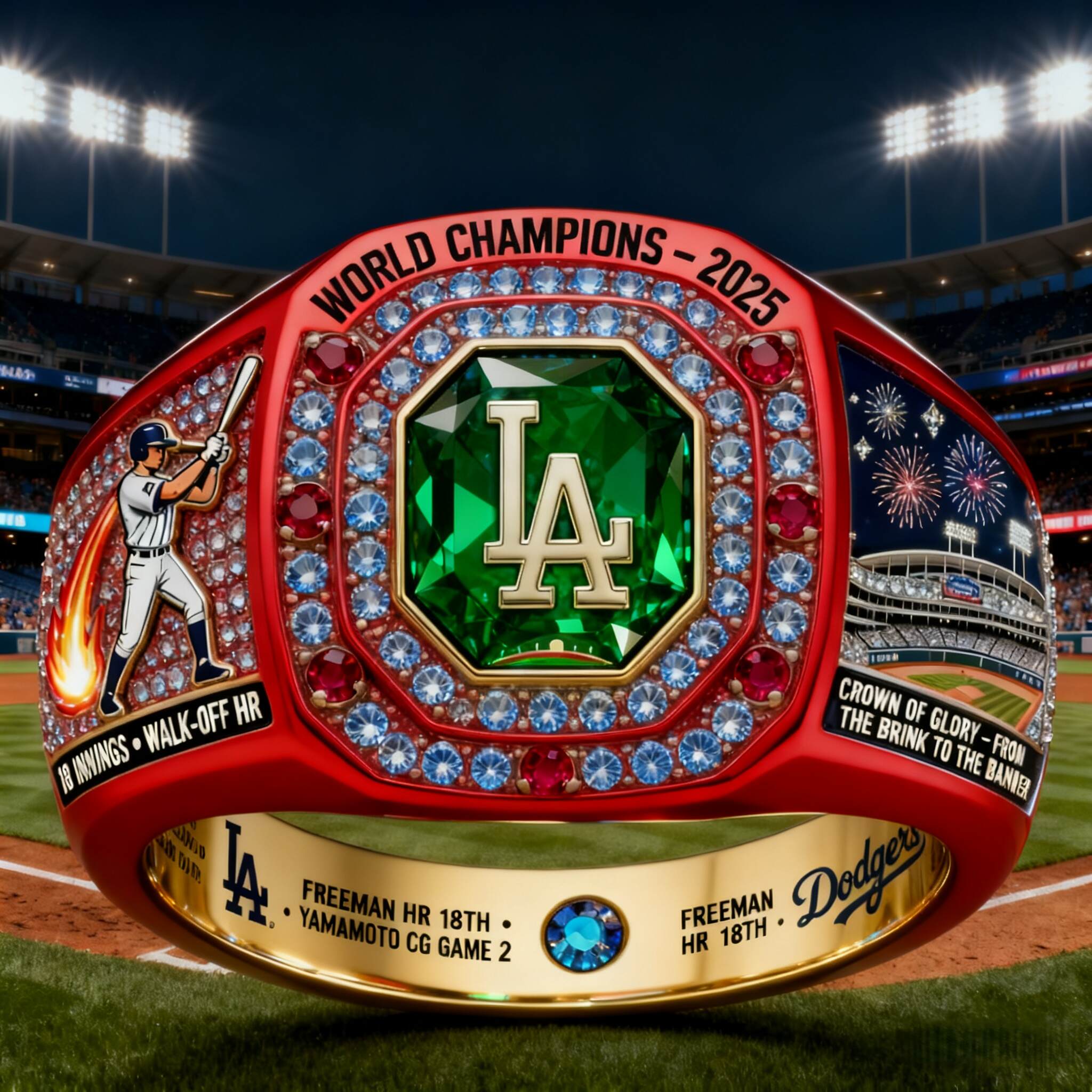 Los Angeles Dodgers 2025 Faith Ring – Champions of Spirit Edition